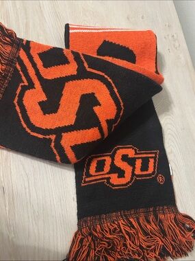 OSU Cowboys Orange & Black Knit Scarf